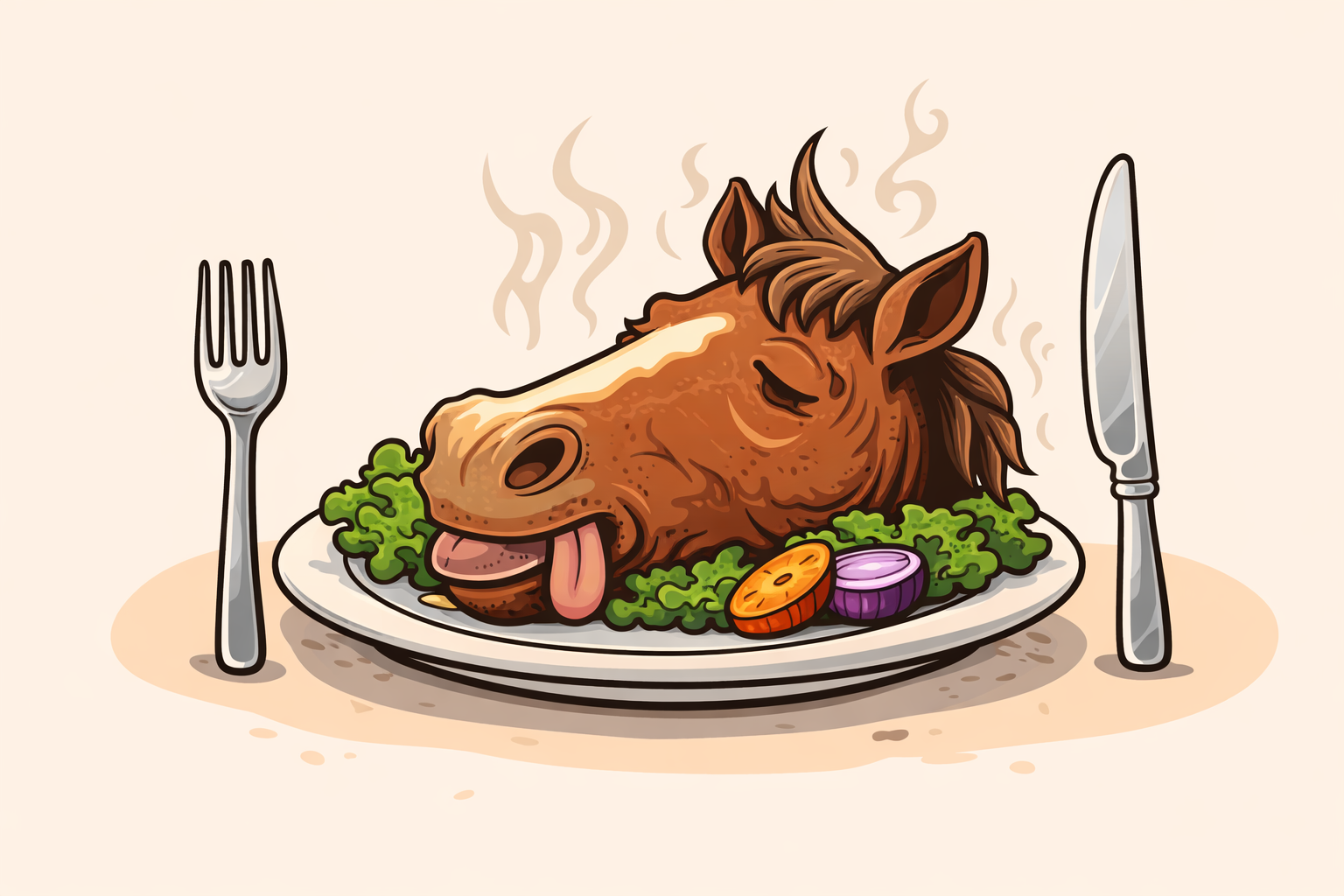 I’m so hungry, I could eat…..a horse?